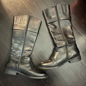 Matisse Militia Ridding Black Leather Boot Knee-High Boots Size 9.5